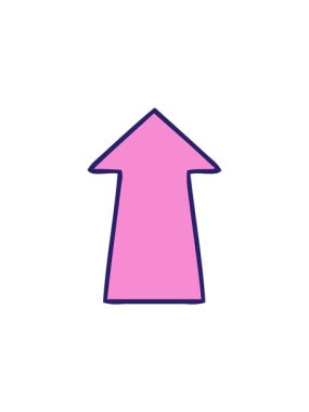 Bir okun el çiziminin yıldız patlaması etkisi animasyonu