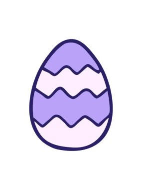 Paskalya yumurtası boyalı çizgi filmin hareketli animasyonu