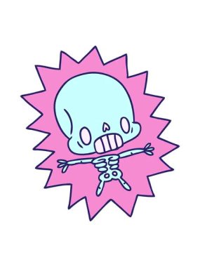 Kawaii 'nin çizdiği karikatür animasyonunun basınçlı patlaması iskeleti elektrikle öldürdü.