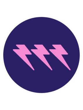 Yıldırımların dövme stili görüntüsünün titreyen hareketi