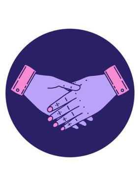 Bir çift elin ikonik dövme şeklindeki görüntüsünü salla ve durdur