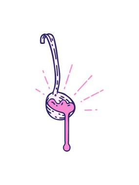 Geleneksel et sosu dövme kepçesinin animasyonunu salla ve durdur