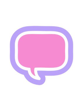 Konuşma baloncuğu simgesinin dönen hareket canlandırması