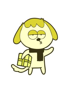 Noel hediyeli ve canı sıkılan çizgi filmin renk animasyonu değişiyor