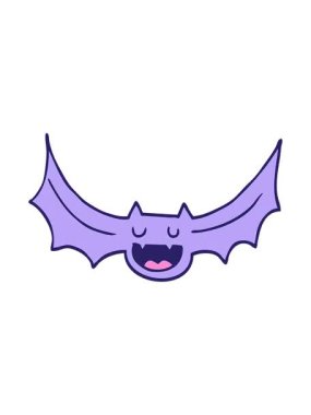 Bir yarasanın canlandırmasının titreyen hareketi