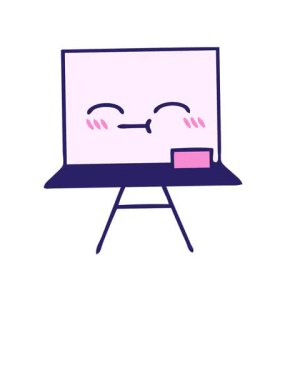 Beyaz bir karikatürün yükseliş ve yüzme animasyonu