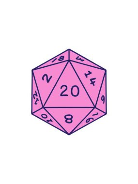 Dövme Biçiminin yıldız patlaması etkisi Canlandırması Doğal 20 D20 zar atma