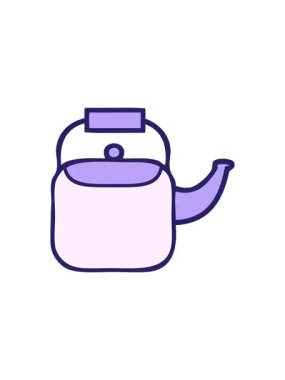 Şirin bir çaydanlık çizgi filminin gösterişli satış animasyonu