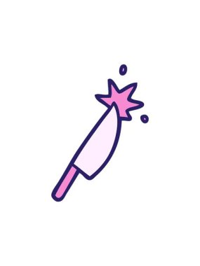 Keskin bıçağın hareketli animasyonu