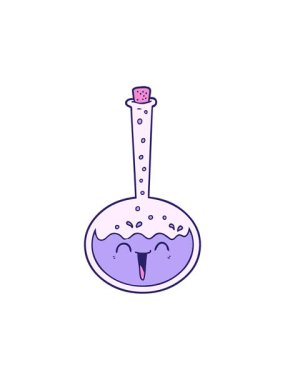 karikatür kimyasal iksirin animasyonunu güçlendir