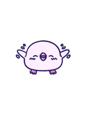 Tatlı Kuş Kalıplı Çizim 'in bölünme etkisi canlandırması