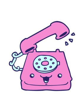 Sevimli çizgi film telefonlarının ışık efektleri