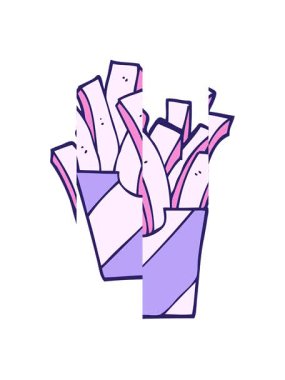 Karikatür karikatür kızartmalarının bölünen hareketi.