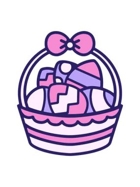 neon paskalya sepetinin animasyonunu bob ve duraklat