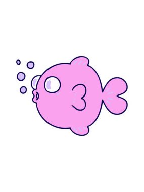 neon ışık efekti el animasyonu eğlenceli çizgi film balıkları