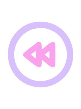 neon ışık efekti simgesi geri sarma simgesinin canlandırması