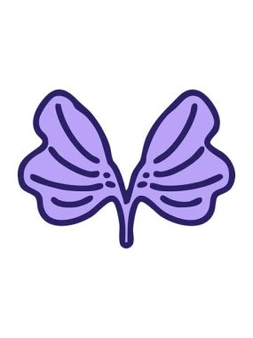 Geleneksel Japon ginko yaprağı sembolünün hareketli animasyonu