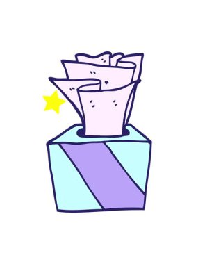 Parıldayan yıldızlar bir kutu dokuların canlandırılmasını etkiler.