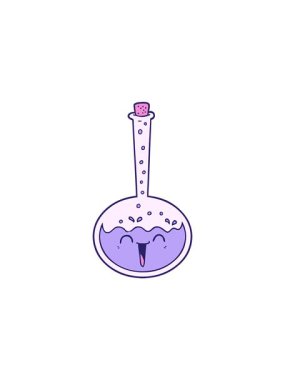 Karikatür kimyasal iksirin hareketli animasyonu