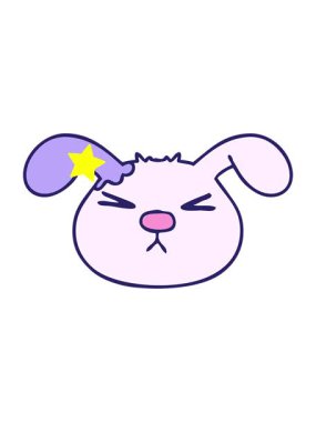 Parıldayan yıldızlar, el çizimi çizgi film köpek suratının animasyonunu etkiler.