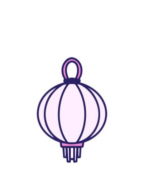 Geleneksel Japon zanaat tarzında asılı bir lambanın animasyonunu genişletiyorum.