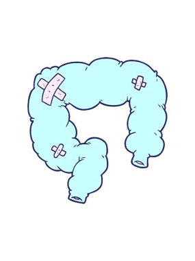 karikatür kolonunun dönen hareket animasyonu