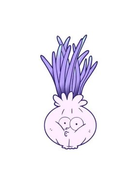 shivering motion animation of an onion