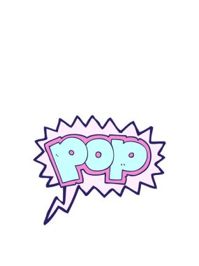 serbest konuşma balonu POP sembolünün animasyonunu genişletiyorum