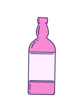 Dövmenin titreşimli animasyonu geleneksel şişe stilinde.