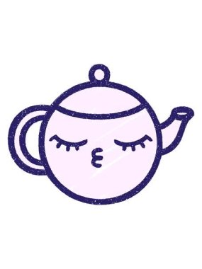 Teapot Tebeşir Çiziminin hareketli animasyonu