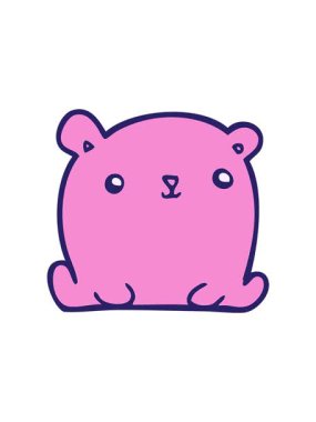 Karikatür ayı tasarımının dikkat çekici animasyonu