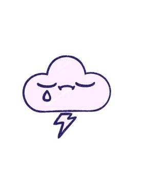 Bulut Tebeşiri Çiziminin yatay titreşimli animasyonu