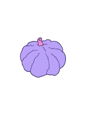 Bir çizgi film balkabağının yıldız patlaması etkisi animasyonu