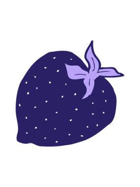 Çilek çizgi filminin pixelize etkisi canlandırması