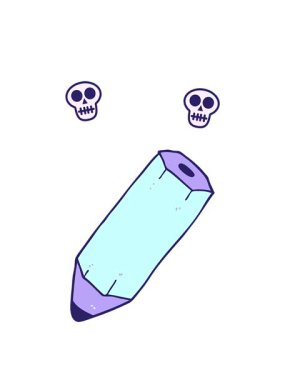 karikatür karikatür karalamalarının kafatası animasyonları