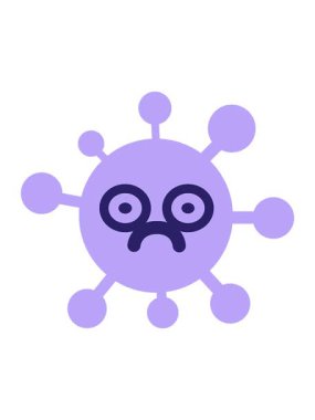 Bob ve üzgün bakışlı virüsün animasyonunu durdur