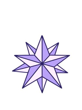 Bir yıldızın ikonik retro dövme görüntüsünün animasyonunu genişletiyor