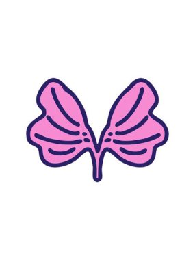 Geleneksel Japon ginko ayrık yaprak sembolünün hareketli animasyonu