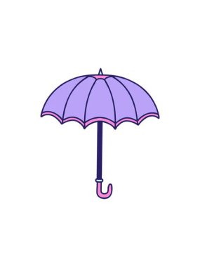 Bir şemsiye tasarımının geleneksel tarzında dövmenin yıldız patlaması etkisi animasyonu