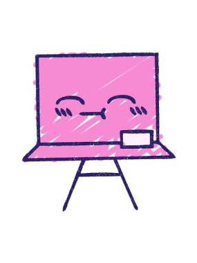 jiggle motion animation of Blackboard Chalk Drawing