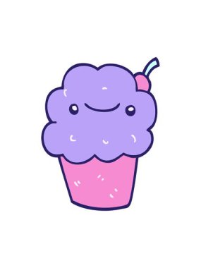 Çizgi film pastasının hareketli animasyonu