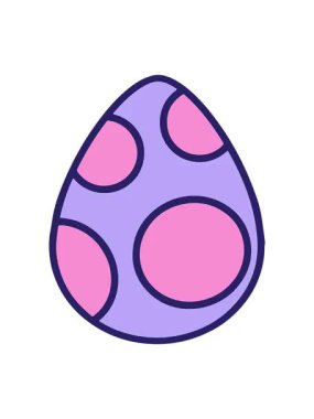 Paskalya yumurtası çizgi filminin animasyonunu renklendir