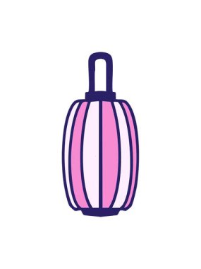 Sallanan bir fener kâğıdı Japon ışıklarının hareketli animasyonu