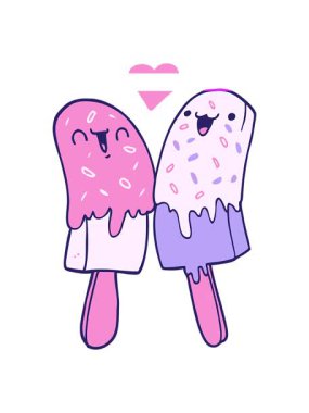 Karikatür buz lolipopunun animasyonunu canlandırın.