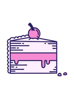 Dövmenin geleneksel bir pasta dilimi tarzında canlandırma efekti