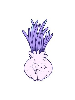 shine light effect animation of an onion