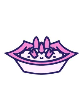 kare kasede geleneksel Japon pilav yemeğinin pixelize etkisi