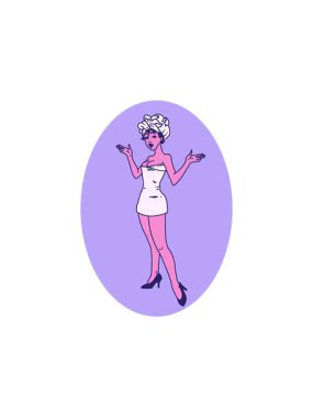 Yıldız patlaması etkisi animasyonu. Havlu giymiş bir kızın geleneksel tarzında dövme.