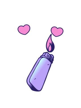 dönen kalpler çizgi film animasyonu karalama harcanabilir çakmak