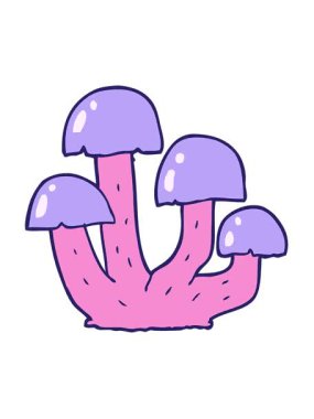 Mantar görüntüsünün titreşimli hareket animasyonu